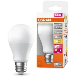 Osram E27 LED Classic A 75 Motion Sensor mit Automatikfunktion Dämmerung & Bewegung 10W wie 75W warmweiß