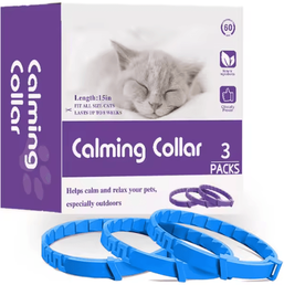 Inspire Curations CalmPaws 3 Pack Cat Pheromone Collars Adjustable Anxiety Relief Collar For Stress Free Comfort blue(3pcs)