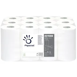 Handtuchrollen Werra Tissue-Recycling weiß 21 cm x 120 m 12 Rollen/Paket, Innenabwicklung, 1-lagig