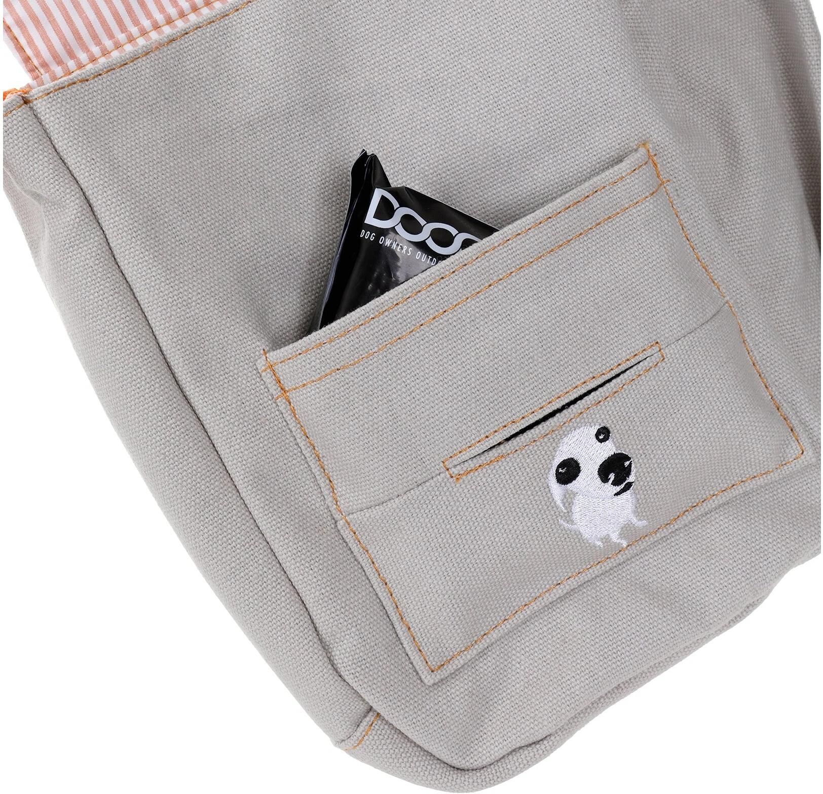 Umhängetasche DOOG "Bag", grau (hellgrau), B:21cm T:6cm, Taschen, Umhängetasche hellgrau B/H/T: 21cm x 6cm