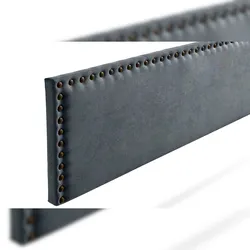 Gepolstertes Kopfteil MODENA Aqualine 115x55x8 cm - Dunkelgrau - Moonia