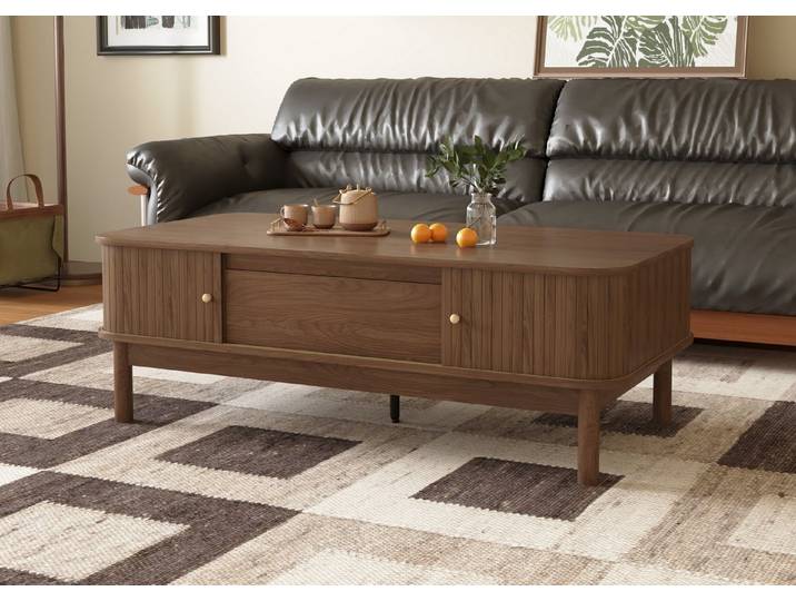 oleyluckidea Couchtisch 120cm,Wohnzimmertisch mit Schublade & Stauraum, Sofatisch Braun (Einzelstück), Breite 120 cm