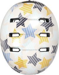 Abus Skurb Kid Grey Stars Børnehjelm - Medium (50-55 Cm)