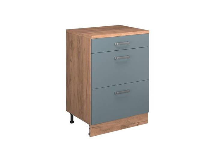 Meuble sous pente R-Line 60cm sans pente avec 3 tiroirs Bleu-gris Vicco 61718