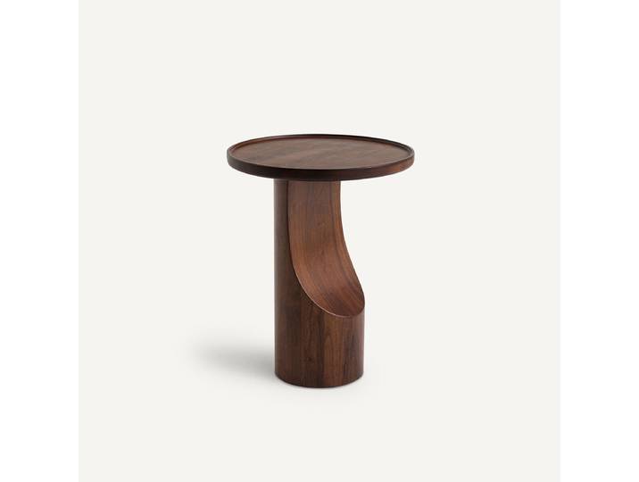 AM.PM Bout de canapé noyer et placage noyer, Stigido Marron Noyer