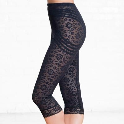 Plus Size Women's Leg Shaper Leggings Extra Firm Shaping 6270 by Rago in Black (Size 2X)
