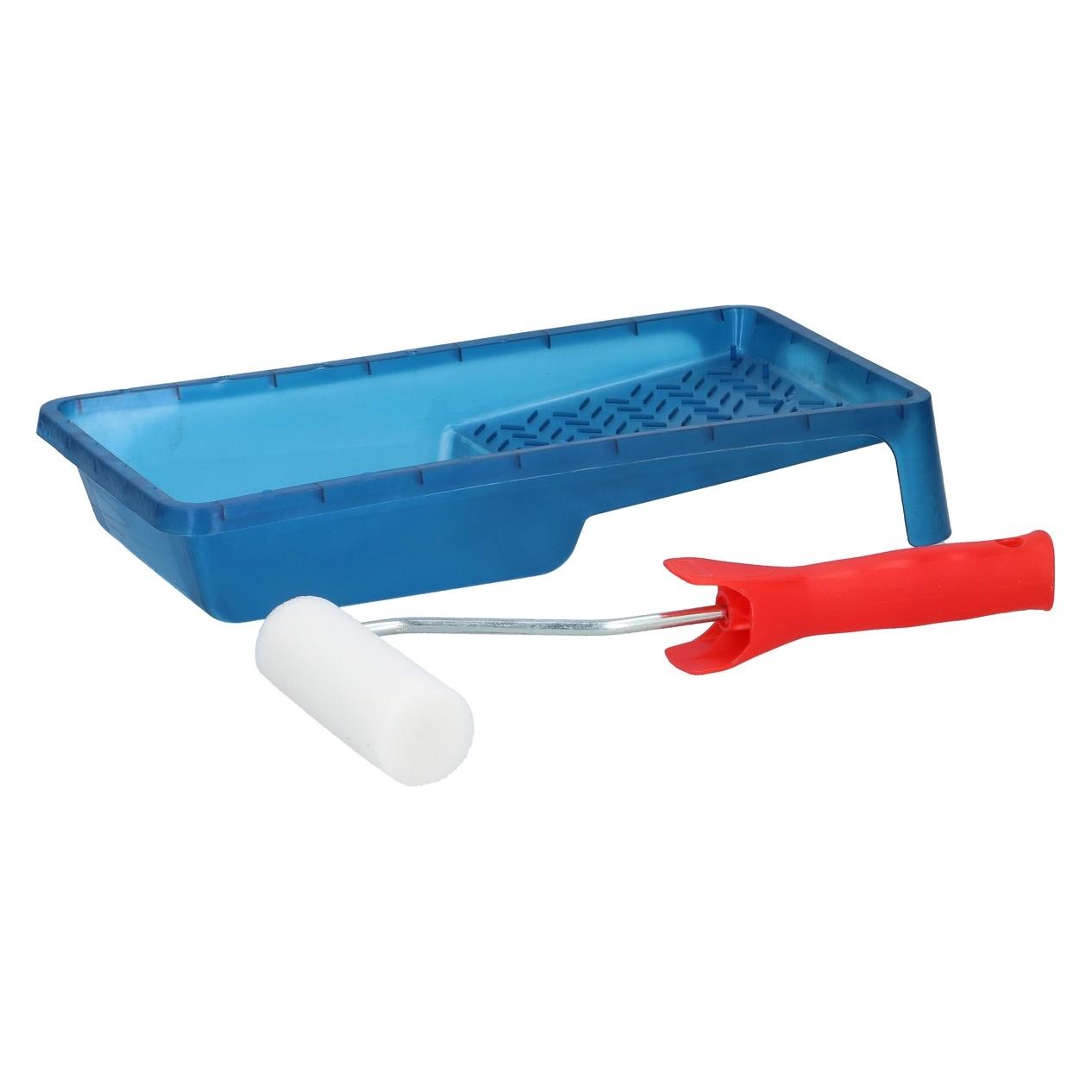 Kinzo Farbroller mit Farbwanne und Griff 10cm (10 cm) (8711252156132)