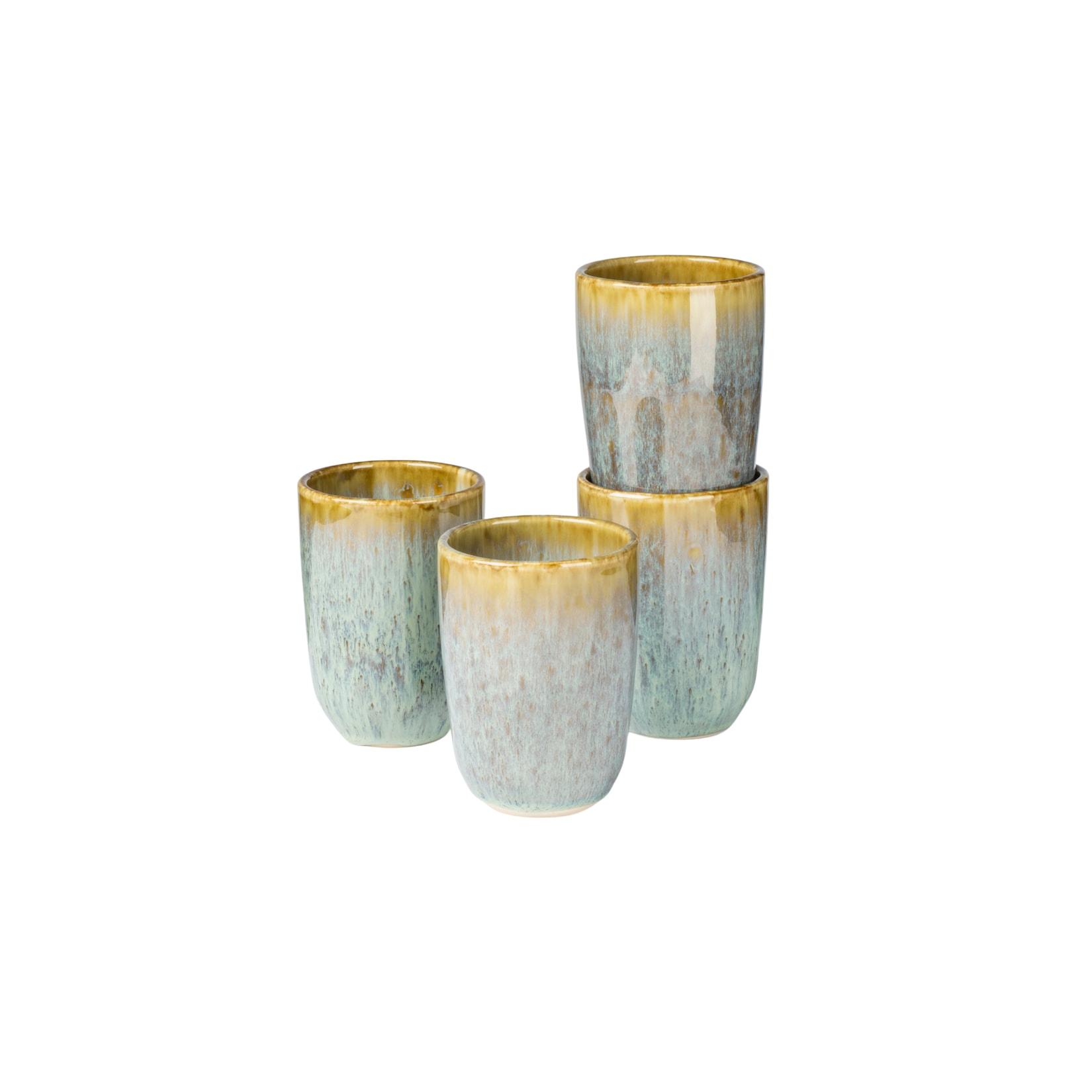Gipfelstück Kaffeebecher-Set, Steinzeug Flussufer