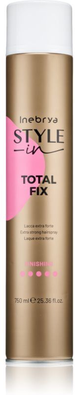 Inebrya Style-In Total Fix laque extra-forte pour cheveux 750 ml
