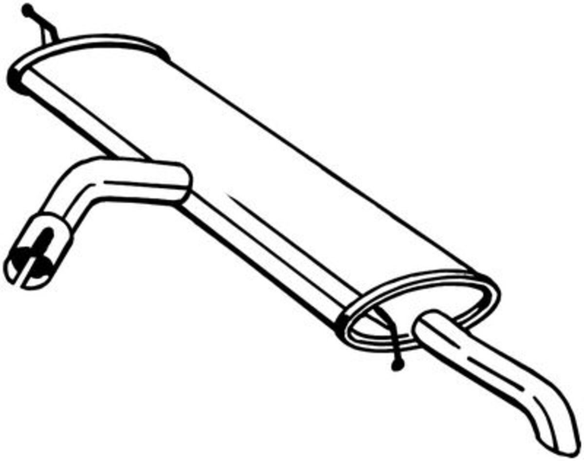 Endschalldämpfer BOSAL 220045