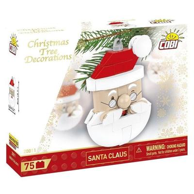 COBI 20011 - Weihnachtsmann, Christbaumschmuck, Bausatz 75 Klemmbausteine
