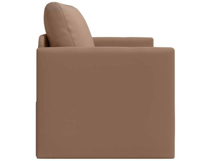 Marron SOFA Convertible - Moderne - Canapé-lit - 110cm Cappuccino Simili cuir C954