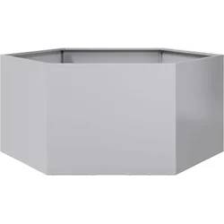 vidaXL Pflanzkübel Sechseckig 104x90x45 Verzinkter Stahl