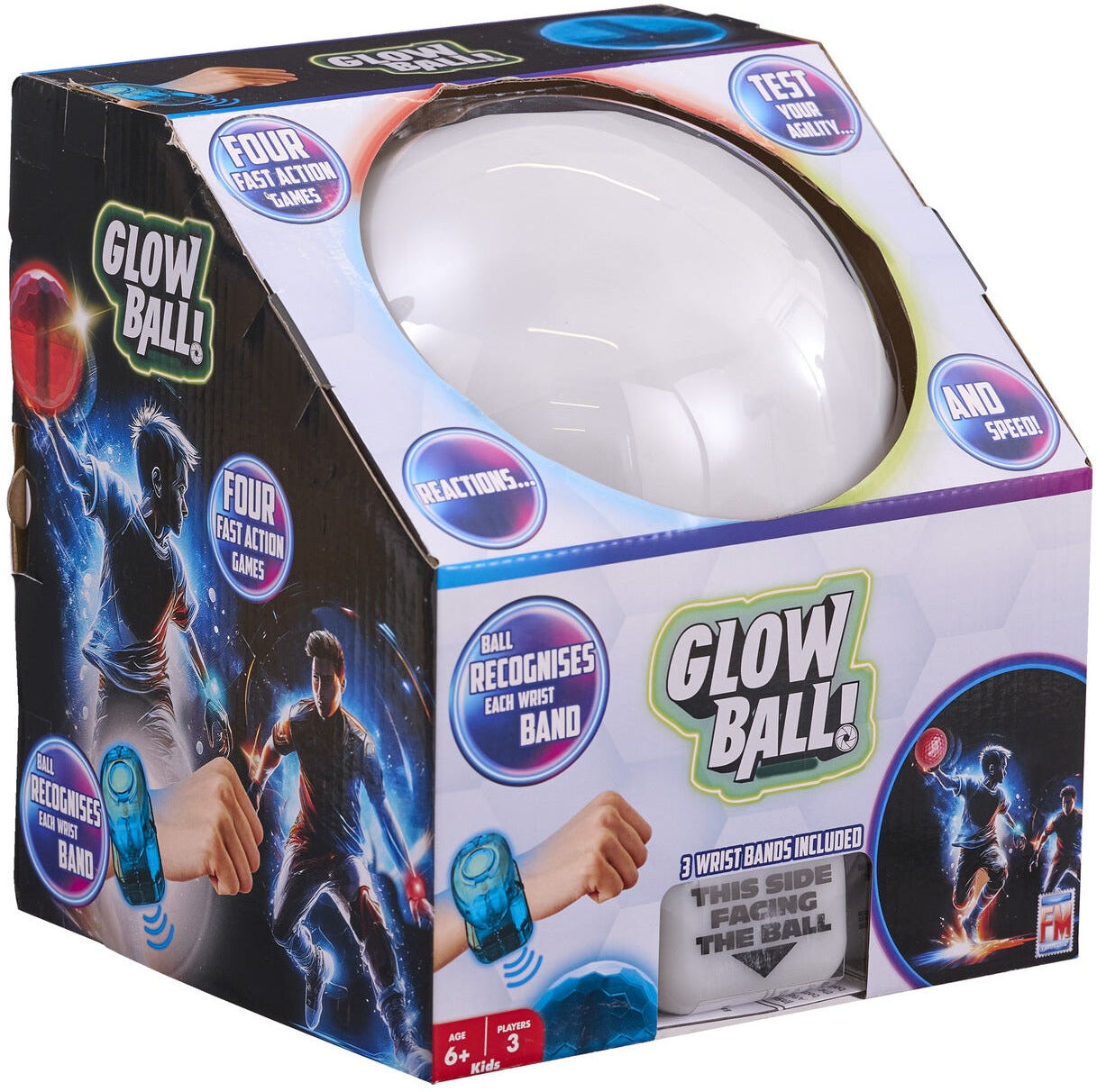 Fotorama Glow Ball 4-in-1 Interactive Light-Up Game for 1-4 Players, Ages 6+