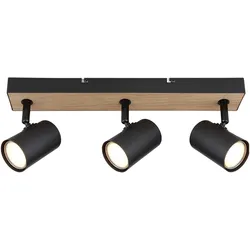 Globo, Deckenstrahler, Strahler Robby I schwarz matt 3xGU10 (GU10)