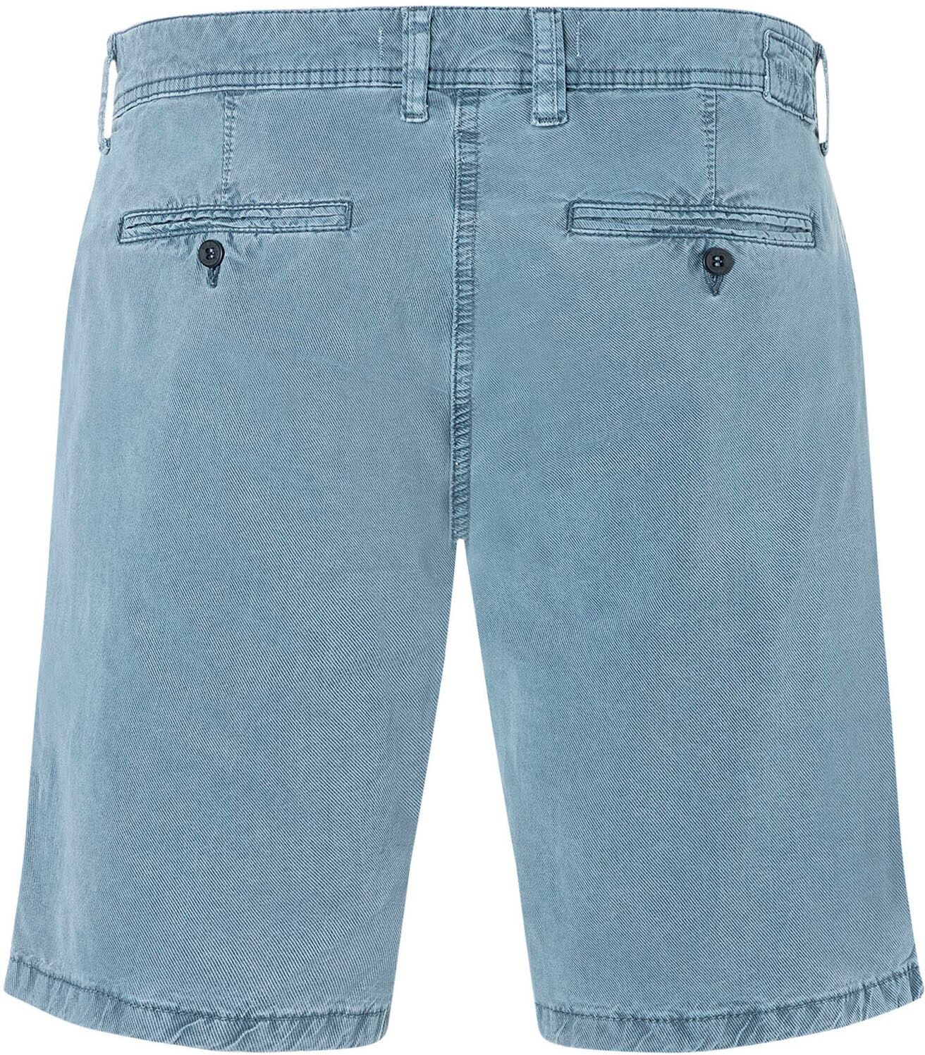 Bermudas MAC "Liam Bermuda", Herren, Gr. 40, N-Gr, blau (blau mirage), Twill, Obermaterial: 62% Lyocell, 35% Baumwolle, 3% Elasthan, Hosen Bermudas, in gewaschener Optik, Twillqualität
