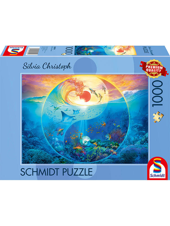 Schmidt Spiele 1.000tlg. Puzzle "Yin & Yang - Im Reich der Meerestiere" - ab 14 Jahren - onesize