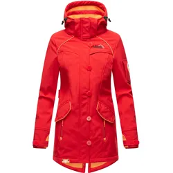 MARIKOO Damen Outdoor Softshell Jacke mit abnehmbarer Kapuze Soulinaa
