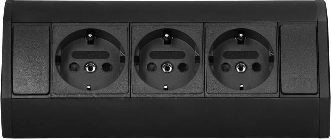 ORNO Onderkast-stopcontact Schuko 3x250V OR-GM-9001(GS)/B