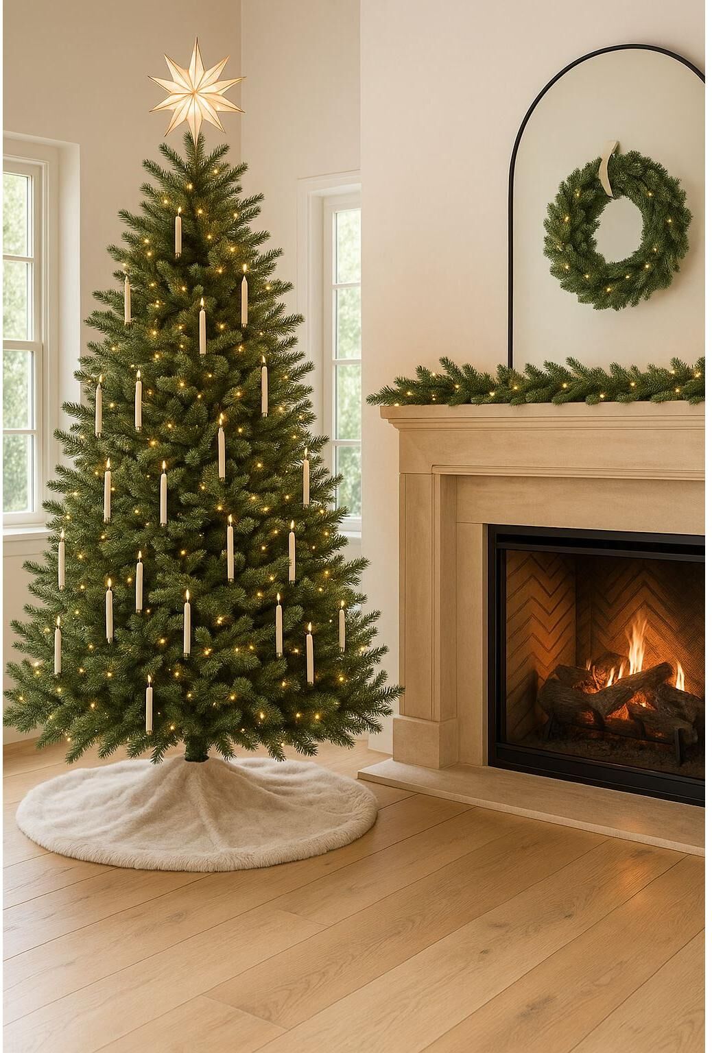 Weihnachtsbaumdecke "Conceptum Hypnose", weiss (weiß), B:100cm T:100cm, Polyester, Weihnachtsbaumschmuck, Weihnachtsbaumdecke weiß Einheitsgröße