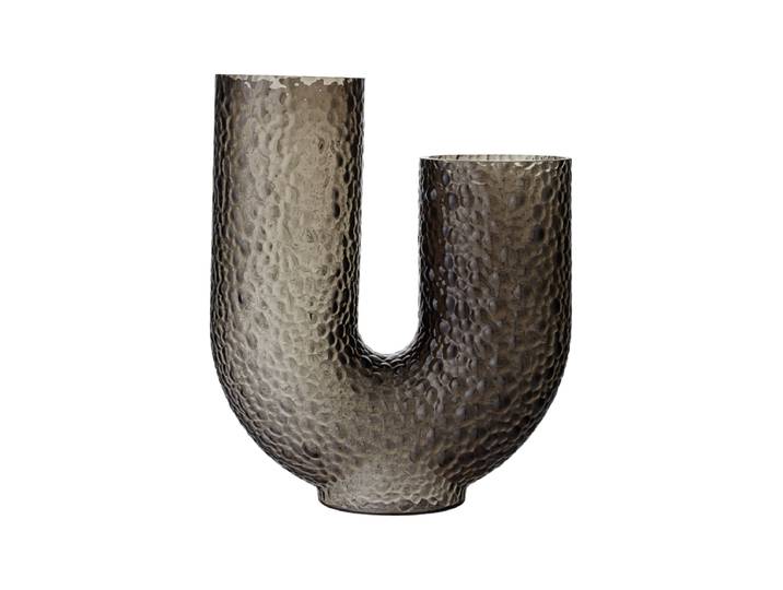 Mundgeblasene Design Vase „Aura high“ Schwarz AYTM