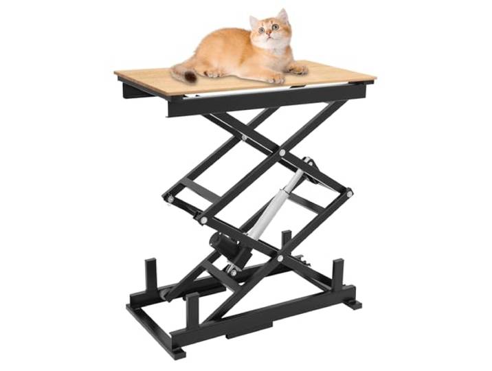 Elektrischer Scherenhubtisch 26,5–127Cm HöHenverstellbar HebebüHne Couchtisch Lift Zusammenklappbar Hubtisch FüR Materialhandhabung Transport Wartungsarbeiten Schwarz Tragkraft 63,5Kg