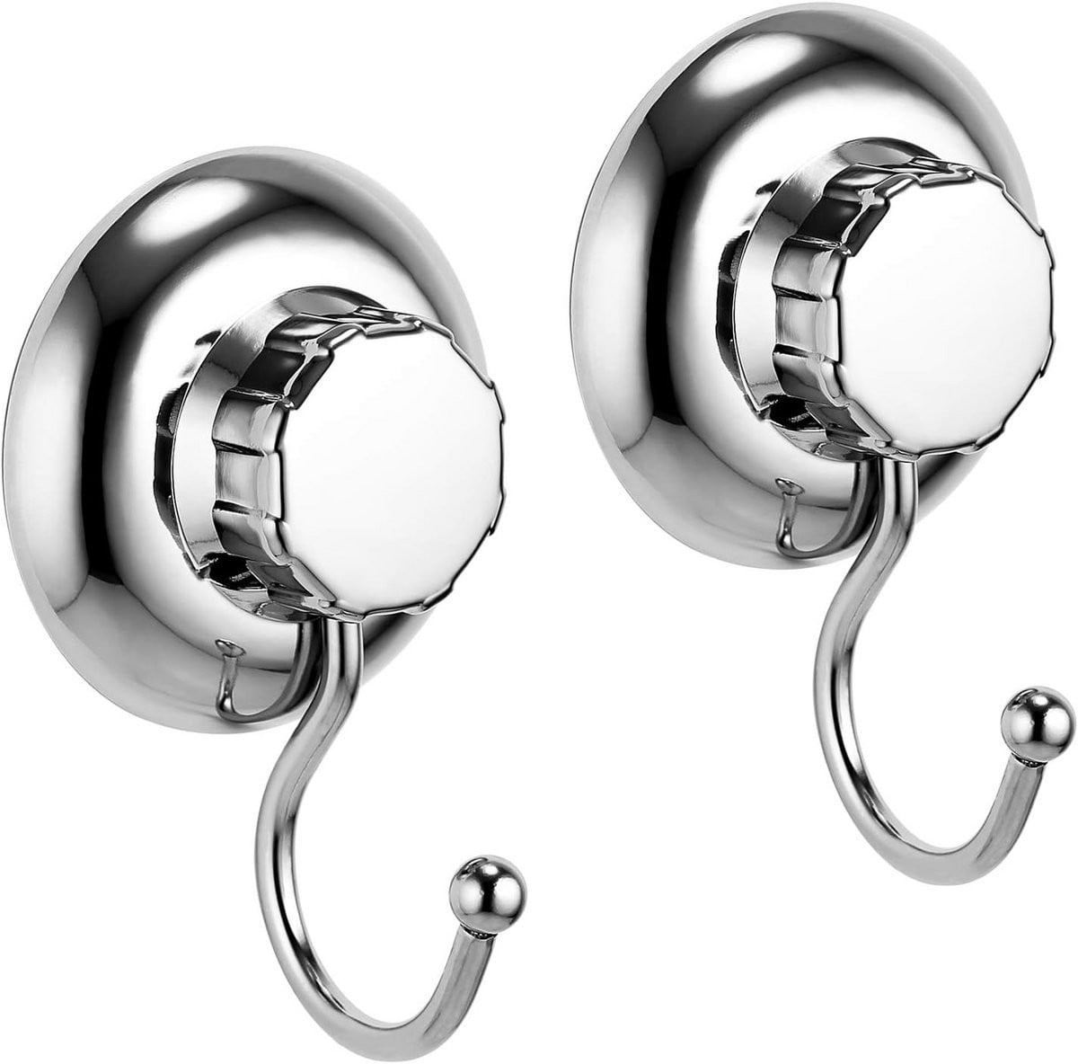 Set van 2 RVS zuighaken zonder boren