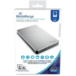 Festplatte HDD extern 2TB silber