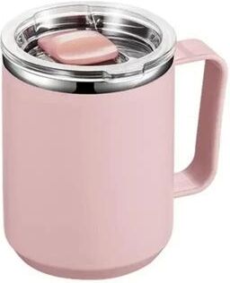 Uplifted Finds Portable Traveling Insulated Stainless Steel Coffee Cup pink