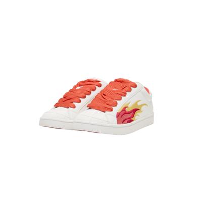 Sneaker BUFFALO "Buffalo LIBERTY FLAME", Damen, Gr. 37, rot (weiß, rose), Polyurethan, Schuhe Sneaker
