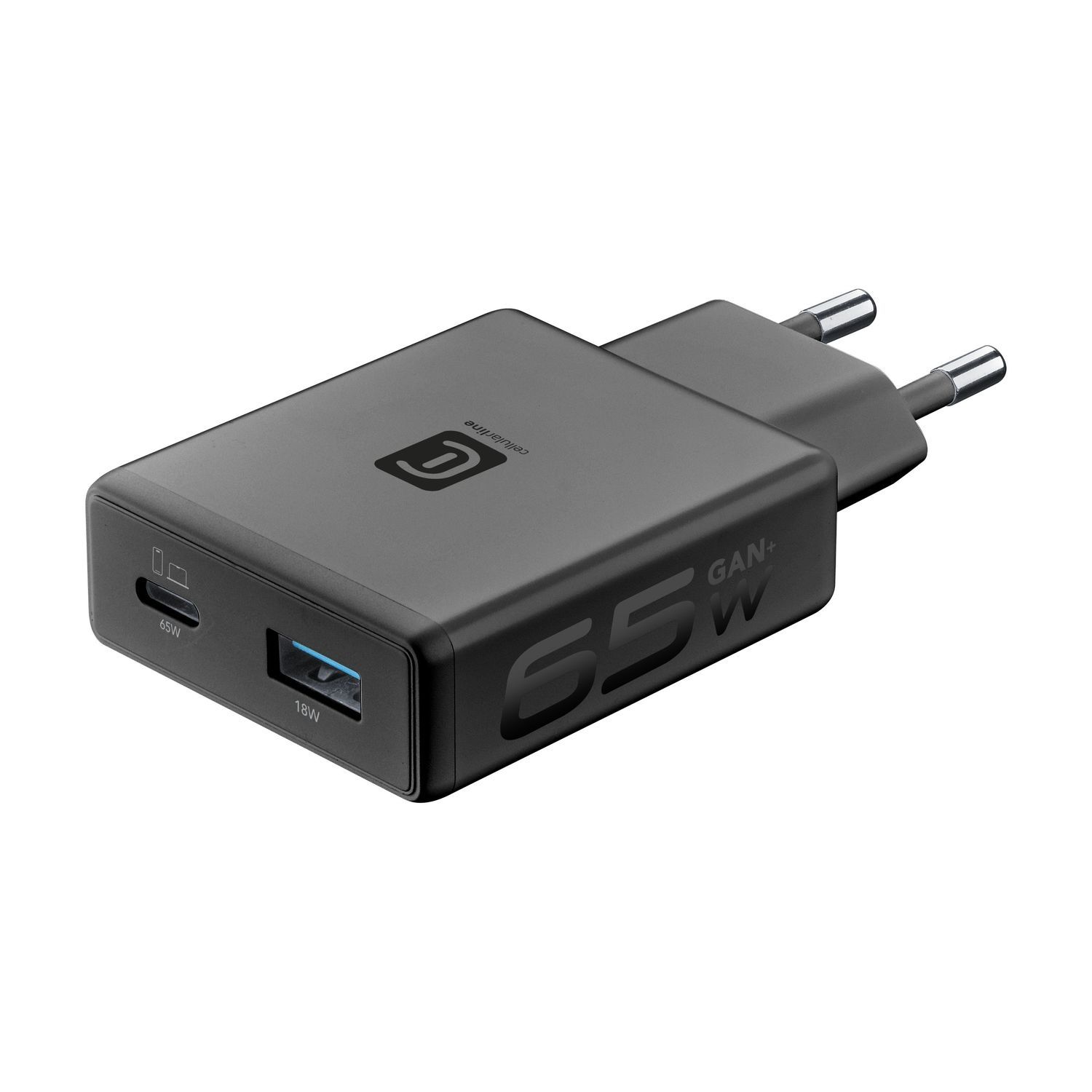 Cellular Line CHARGER POWER LITE 65W SLIM DUAL A+C 61442