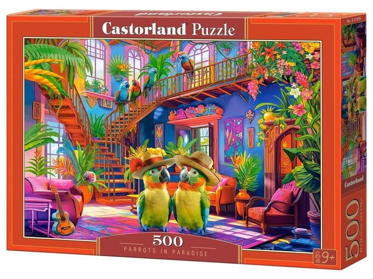 Castorland Puzzel Papegaaien in het paradijs 500 stukjes