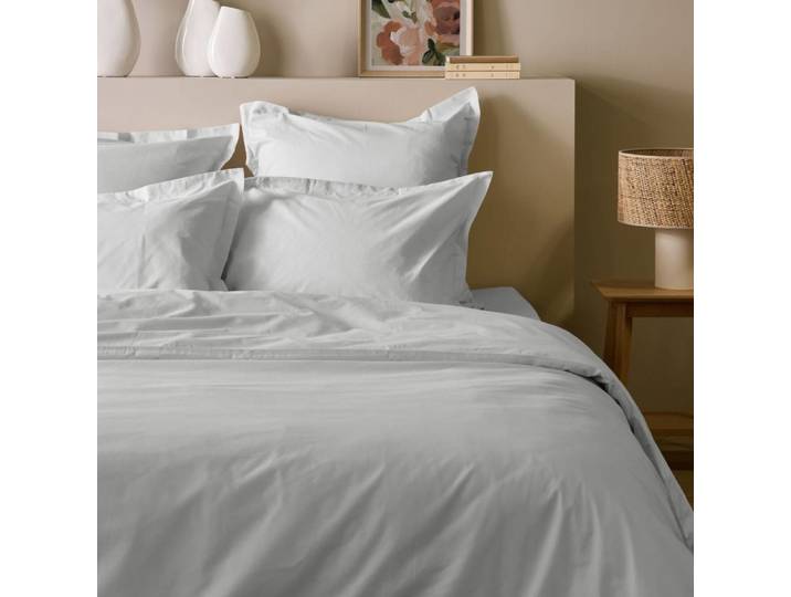 Housse de couette en coton bio galet 200 x 200 cm