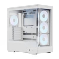 P500A-WT-v1, Tower-Gehäuse weiß, Tempered Glass x 2