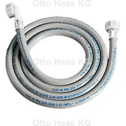 HAAS Zulaufschlauch 1716 3/8", Wandstärke 3,5mm, 1,5 m, Kunststoff, für Wasch- und Spülmaschine, mit Dichtung