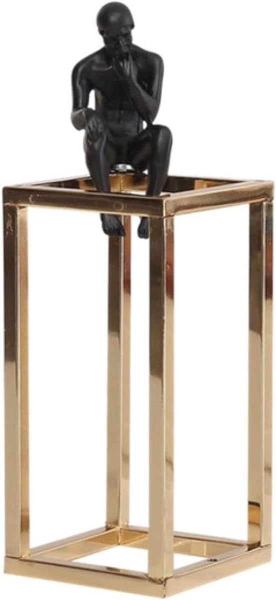 Denker Standbeeld - Abstract Beeldje - Nordic Minimalistische Bureau Decoratie - Goud