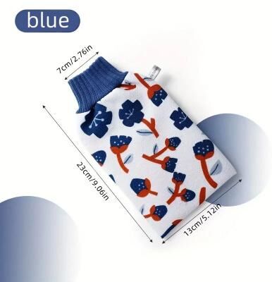 Uplift Essentials Authentic Moroccan Hammam Exfoliating Scrub Glove blue