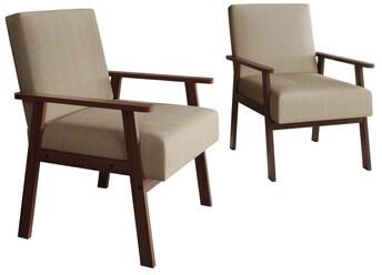 Craft Porch CraftPorch Minimalist 2-Pieces Accent Chairs