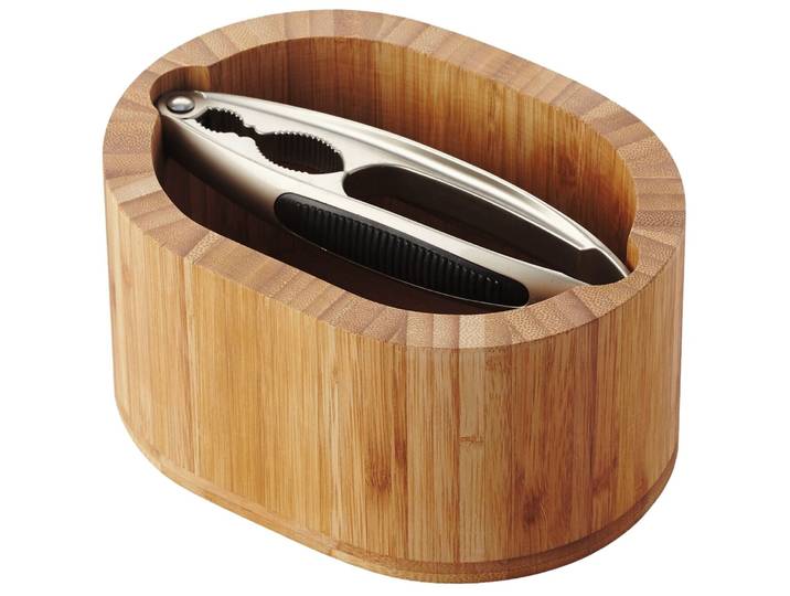 POINT-VIRGULE Nussknacker Bamboo braun Bambus H 8.5 cm - Nussknacker