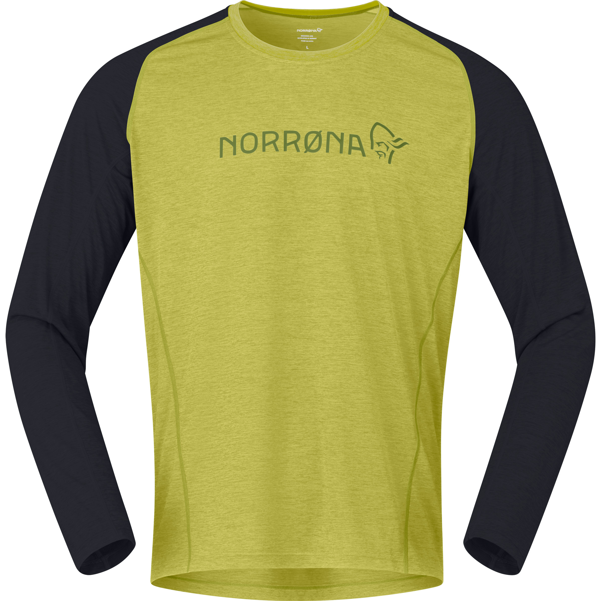 Norrona Fjørå Equaliser Lightweight Herren Longsleeves gelb Größe XL Mountainbike | Lifestyle | Commuting | Gravel Elastisch