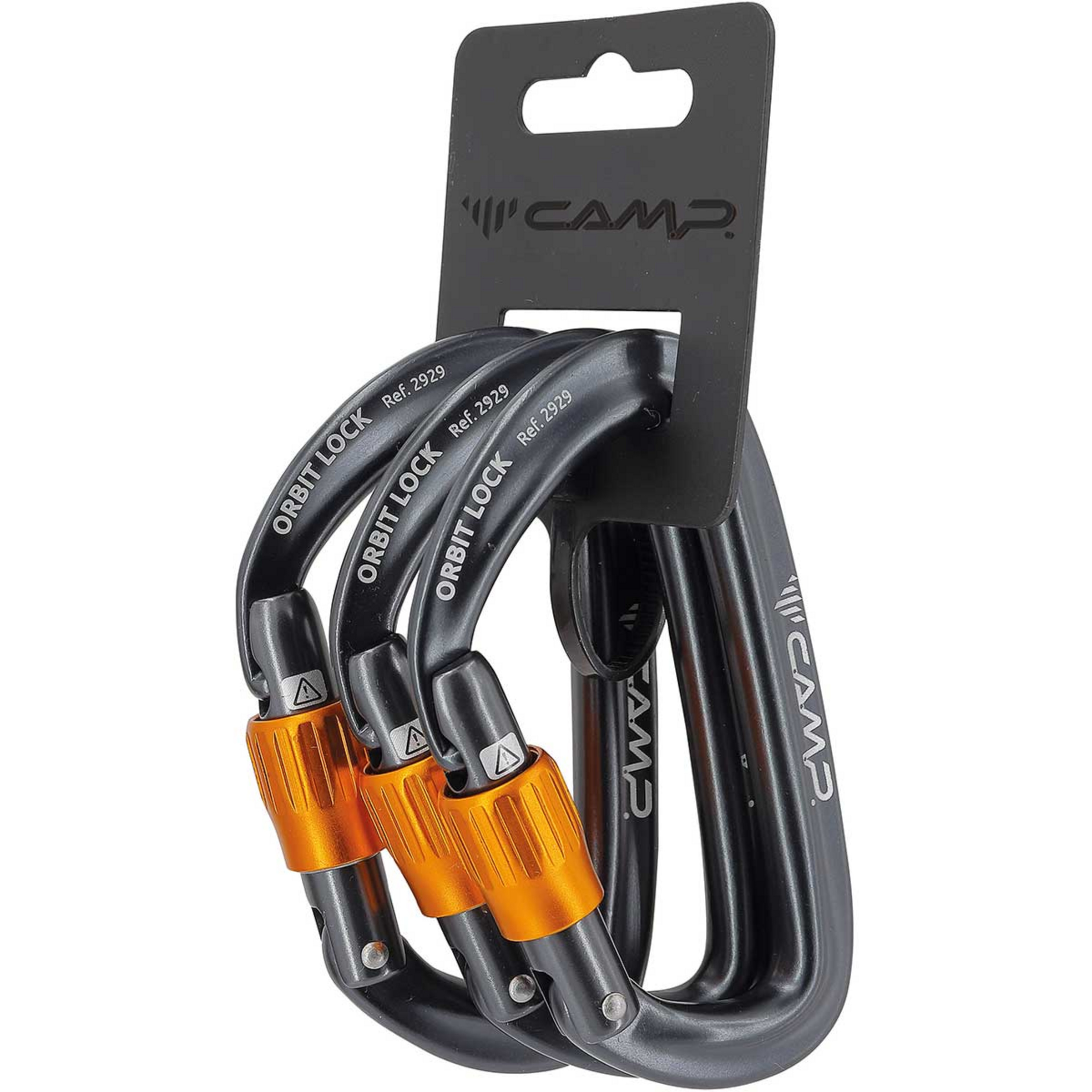 Camp Orbit Lock Karabiner 3er Pack Karabiner grau Alpinklettern