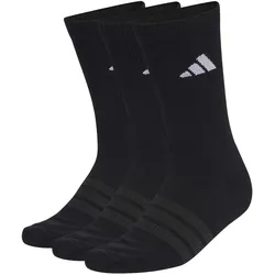 adidas Sportswear Crew Socken Wadenlang dämpfende Sportsocken 3 PAAR schwarz - M