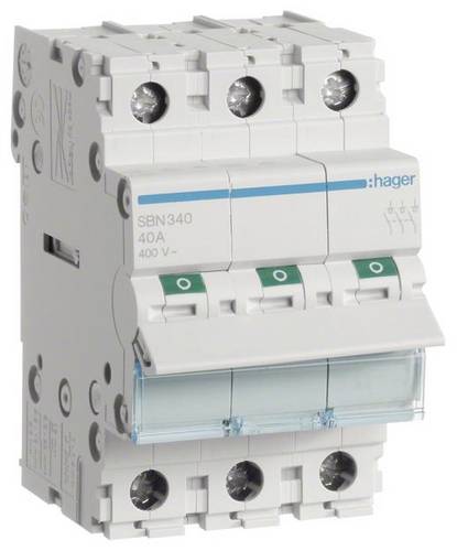 Hager Ausschalter 3polig 40A 3 Schließer 400V SBN340