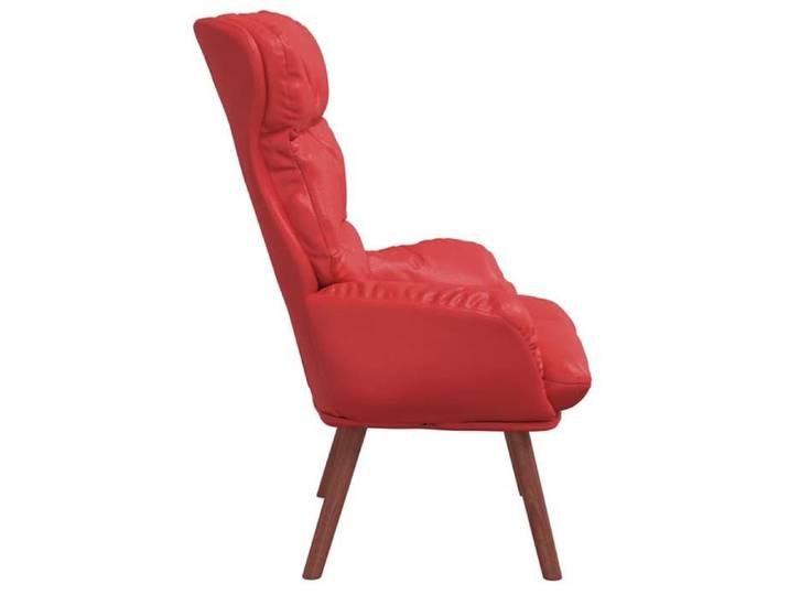 Fauteuil relaxant Rouge en cuir synthétique_2 ans garantie_41579