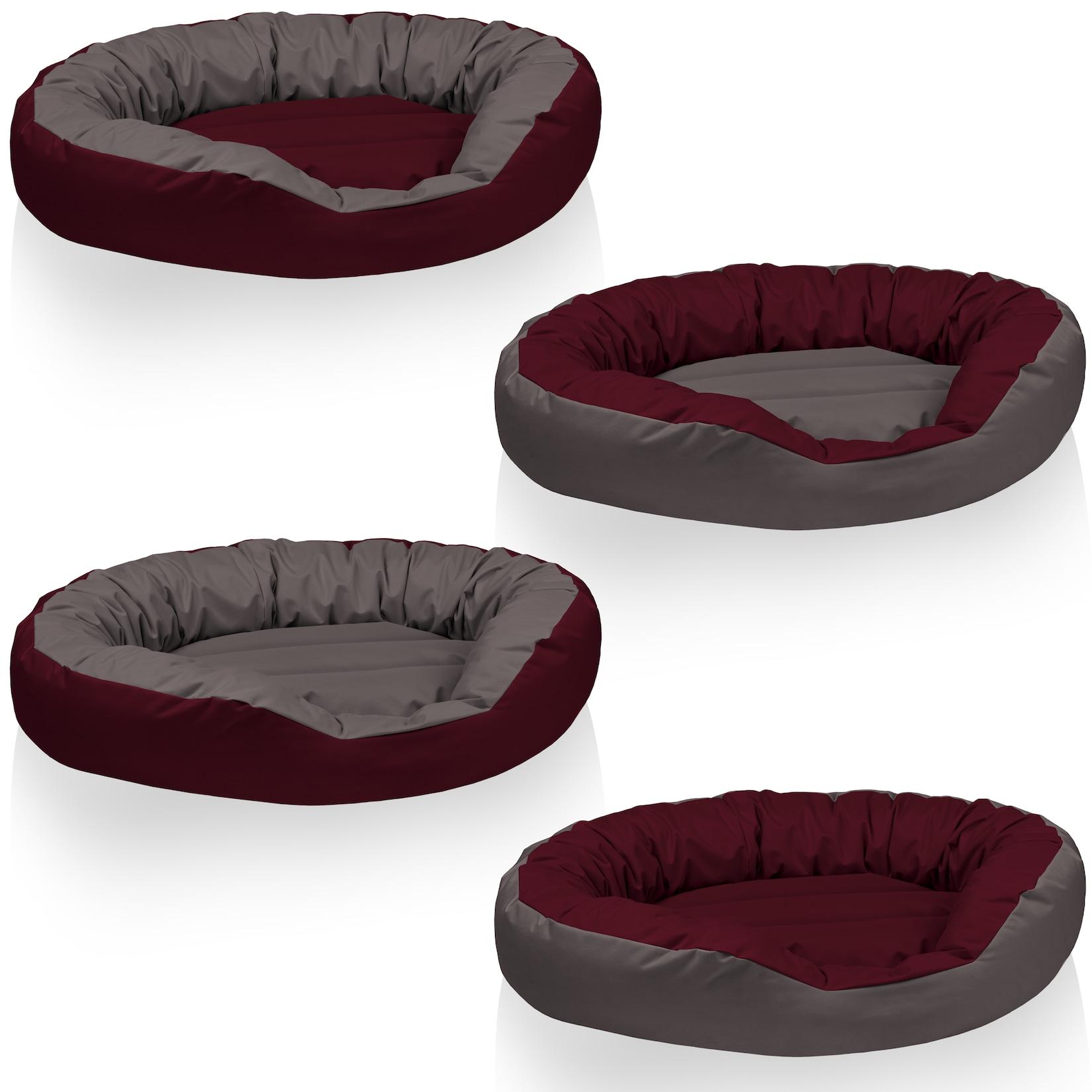 BedDog® Hundebett SUNNY 4in1 oder einfarbig, waschbar, mit Rand, Hundekissen