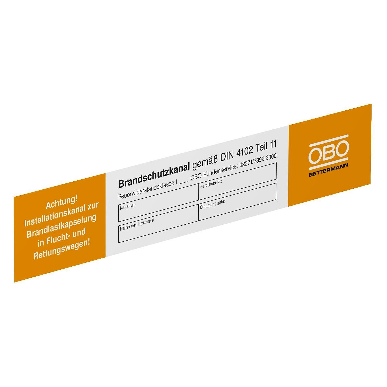 OBO Bettermann Kennzeichnungsschild (7214734)