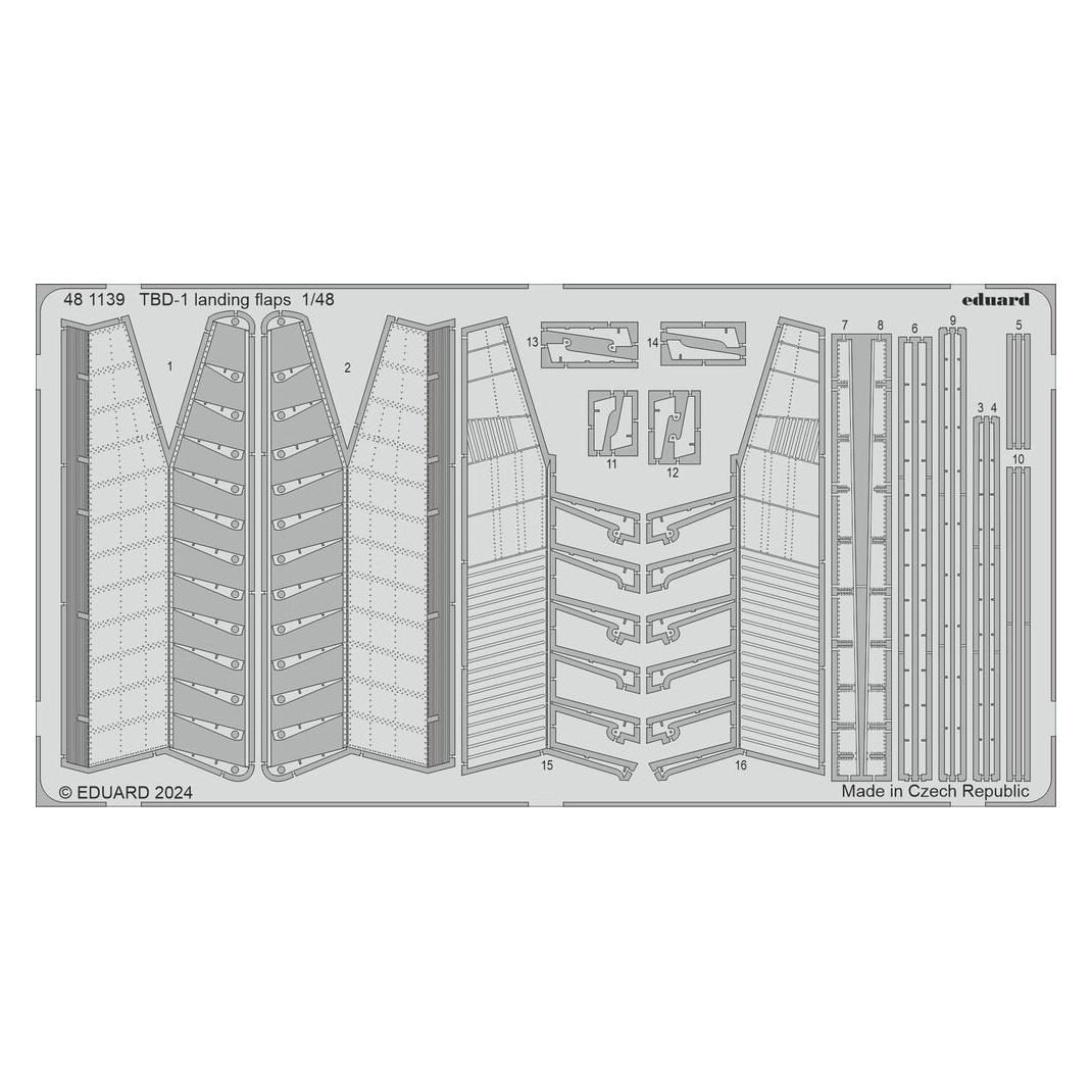 Eduard TBD-1 landing flaps HOBBY BOSS (481139)