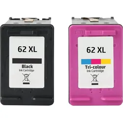 Kompatible Druckerpatrone HP 62XL schwarz + color