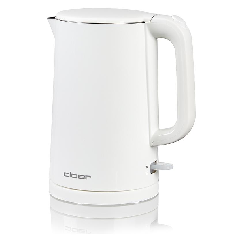 Cloer 4321 Wasserkocher 1,5 l mit Kontrolllampe, Sicherheitsdeckel und automatischer Abschaltung, Wa (1.50 l) (4321)