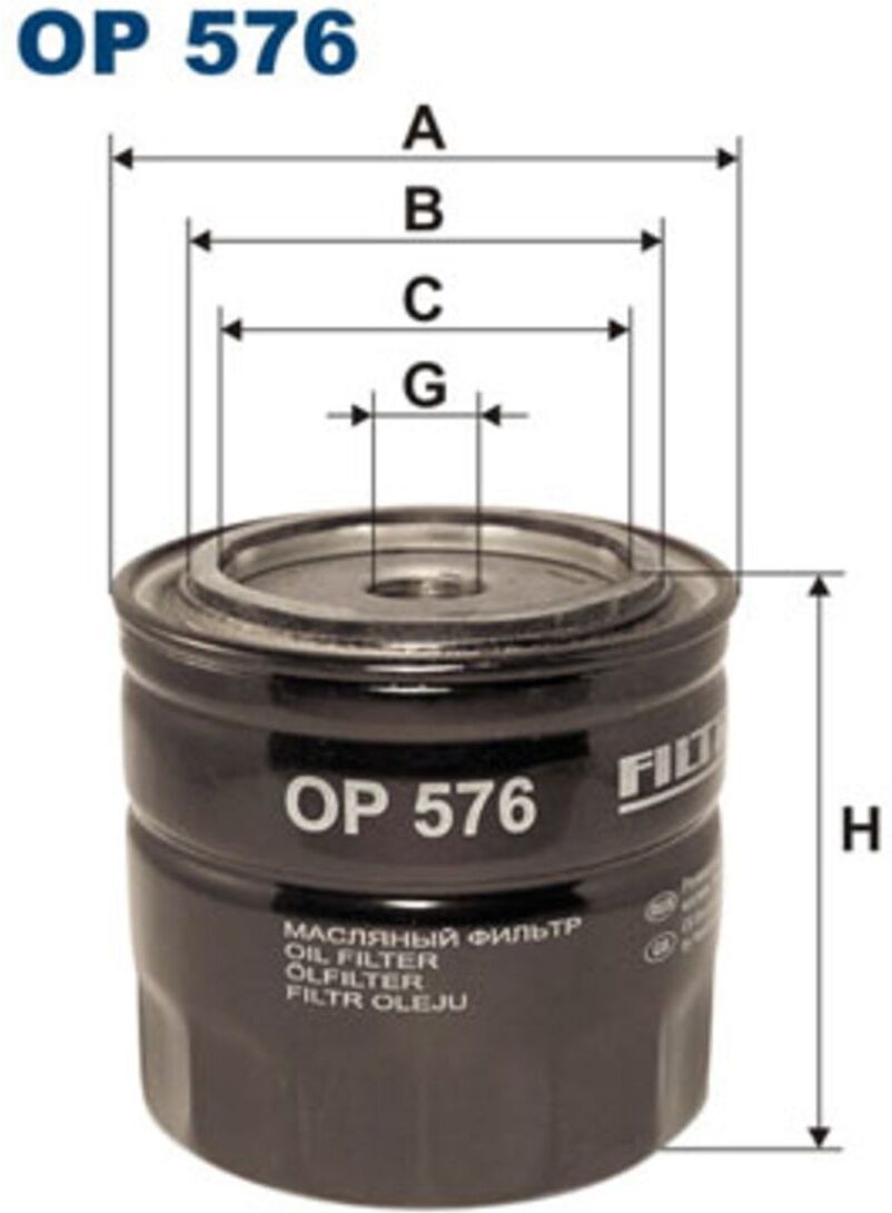 Ölfilter FILTRON OP 576
